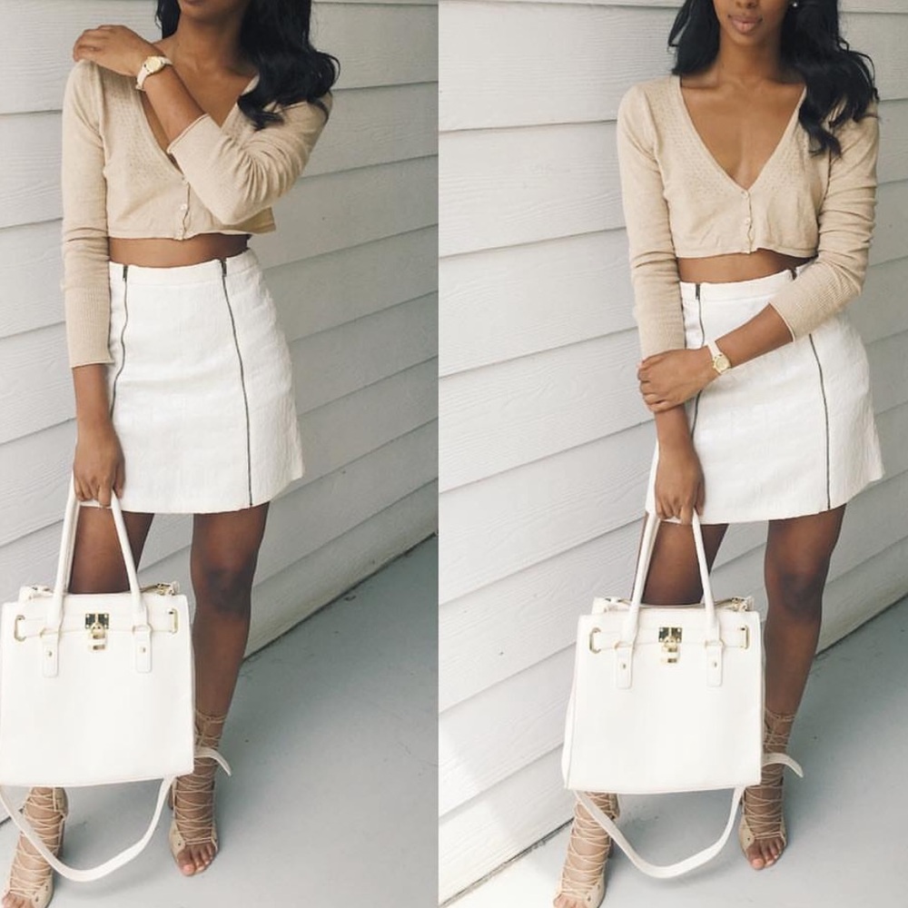 SMALL DOUBLE ZIPP MINI SKIRT
